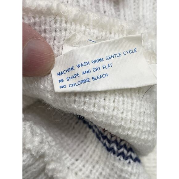 Vintage Babyfair Fair Isle Nordic Reindeer Turtleneck Sweater 12 Months (Runs S) - Picture 5 of 5